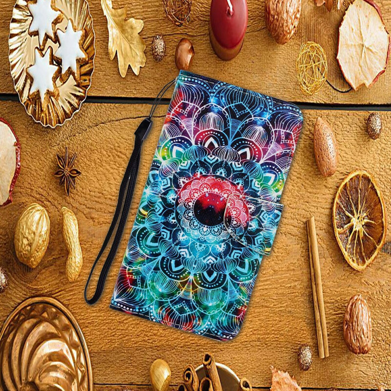 Housse Xiaomi Redmi Note 9 Pro Flashy Mandala à Lanière