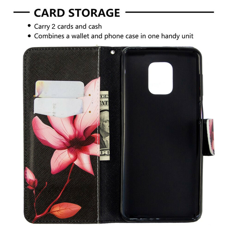 Housse Xiaomi Redmi Note 9S / Redmi Note 9 Pro Fleur Rose Housse Xiaomi Redmi Note 9S / Redmi Note 9 Pro Fleur Rose