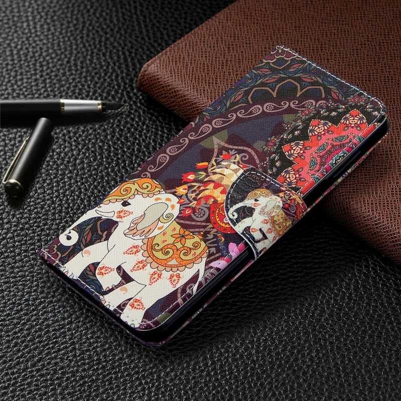 Housse Xiaomi Redmi Note 9S / Redmi Note 9 Pro Éléphants Indiens Housse Xiaomi Redmi Note 9S / Redmi Note 9 Pro Éléphants Indiens