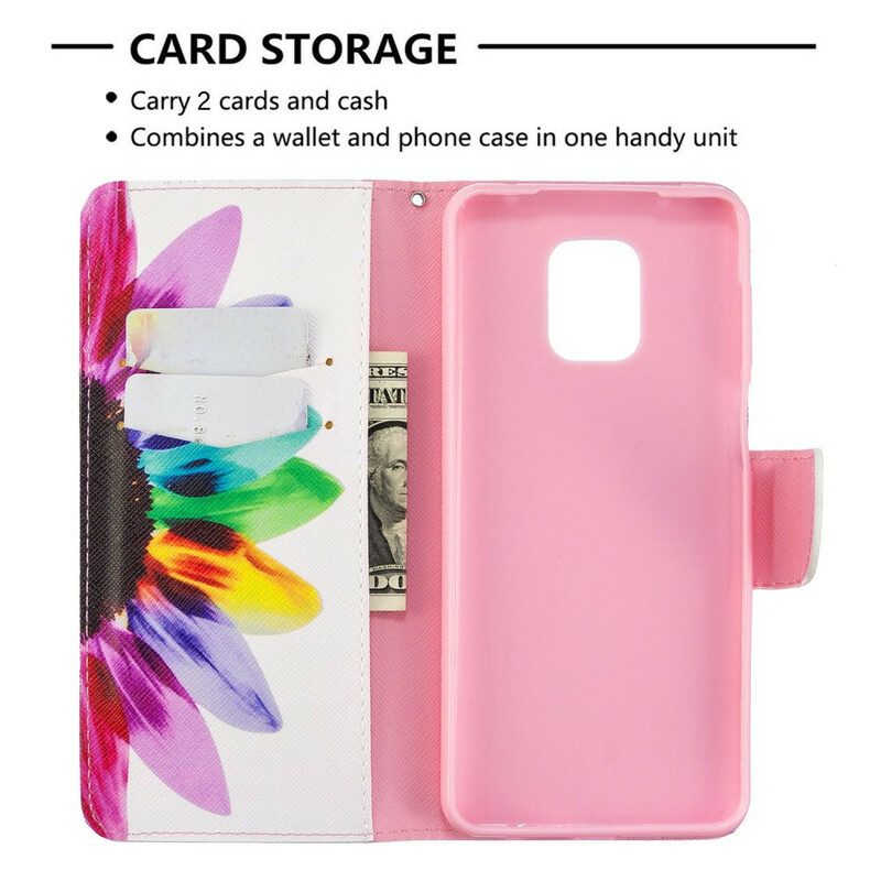 Housse Xiaomi Redmi Note 9S / Redmi Note 9 Pro Fleur Aquarelle Housse Xiaomi Redmi Note 9S / Redmi Note 9 Pro Fleur Aquarelle