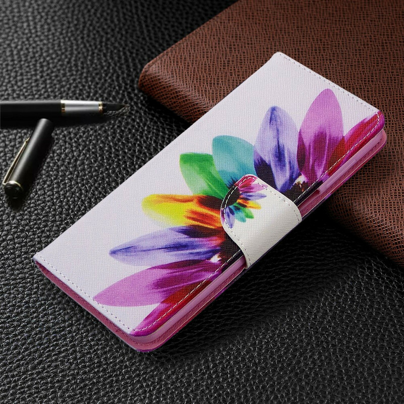 Housse Xiaomi Redmi Note 9S / Redmi Note 9 Pro Fleur Aquarelle