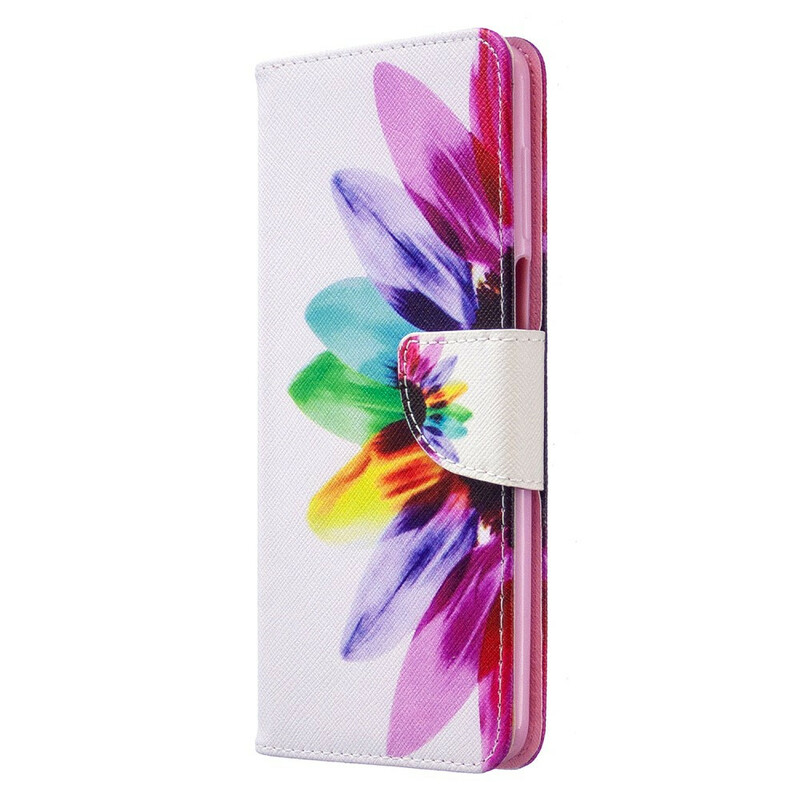 Housse Xiaomi Redmi Note 9S / Redmi Note 9 Pro Fleur Aquarelle