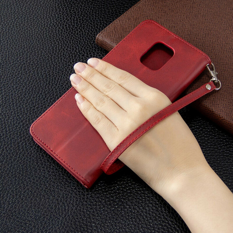 Housse Xiaomi Redmi Note 9S / Redmi Note 9 Pro Style Cuir à Lanière