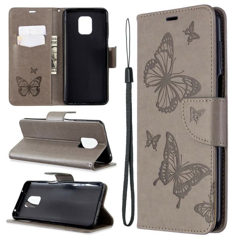 Housse Xiaomi Redmi Note 9 / Note 9S / Note 9 Pro Papillons à Lanière Housse Xiaomi Redmi Note 9 / Note 9S / Note 9 Pro Papillons à Lanière
