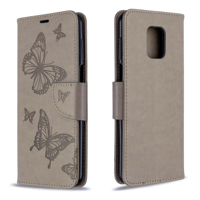 Housse Xiaomi Redmi Note 9 / Note 9S / Note 9 Pro Papillons à Lanière Housse Xiaomi Redmi Note 9 / Note 9S / Note 9 Pro Papillons à Lanière