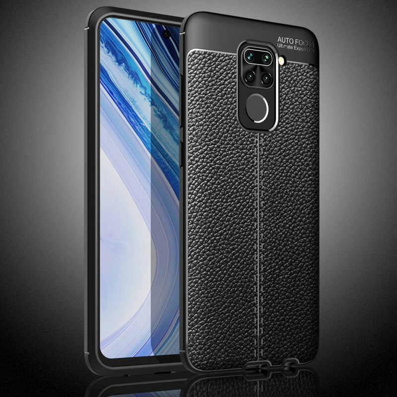 Coque Xiaomi Redmi Note 9 Effet Cuir Litchi Double line