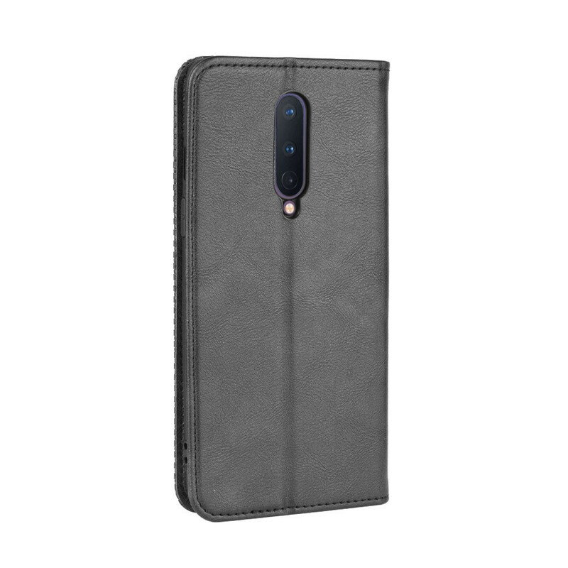 Flip Cover OnePlus 8 Effet Cuir Vintage Stylisé Flip Cover OnePlus 8 Effet Cuir Vintage Stylisé