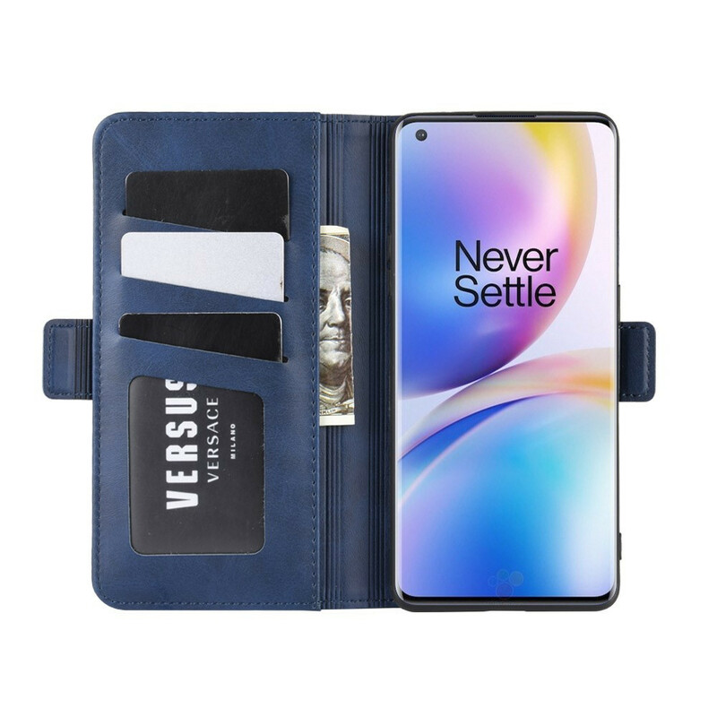 Housse OnePlus 8 Pro Rabat Double Housse OnePlus 8 Pro Rabat Double