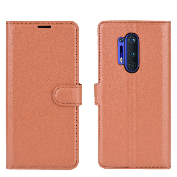 Housse OnePlus 8 Pro Style Cuir Litchi Premium