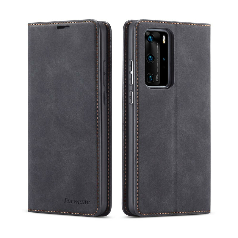 Flip Cover Huawei P40 Pro Effet Cuir FORWENW