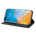 Flip Cover Huawei P40 Pro Effet Cuir Vintage Stylisé Flip Cover Huawei P40 Pro Effet Cuir Vintage Stylisé