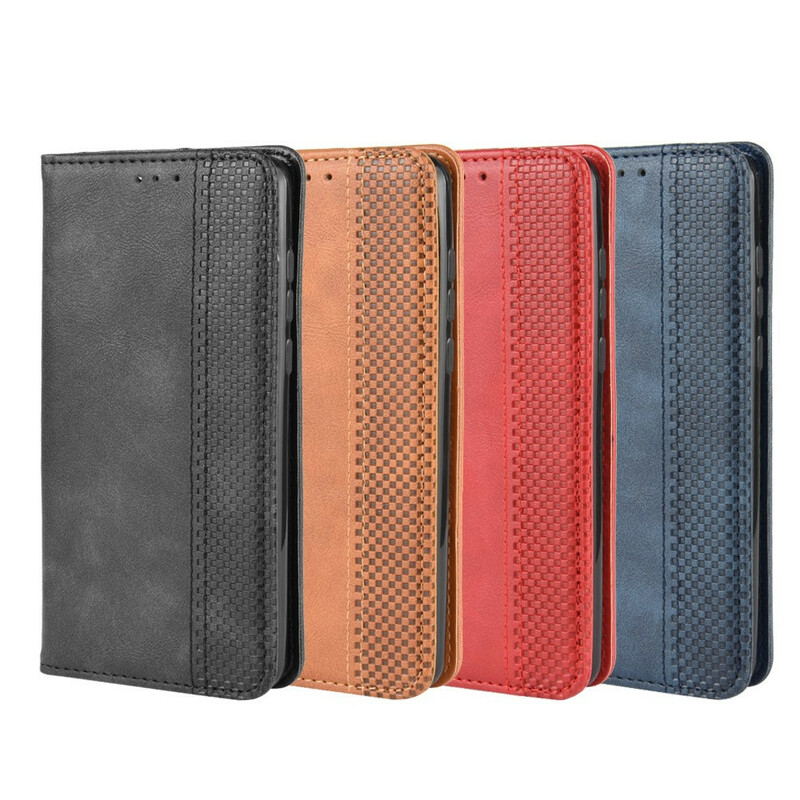 Flip Cover Huawei P40 Pro Effet Cuir Vintage Stylisé Flip Cover Huawei P40 Pro Effet Cuir Vintage Stylisé