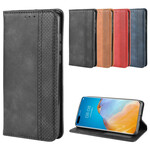 Flip Cover Huawei P40 Pro Effet Cuir Vintage Stylisé Flip Cover Huawei P40 Pro Effet Cuir Vintage Stylisé