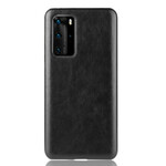 Coque Huawei P40 Pro Effet Cuir Litchi Performance