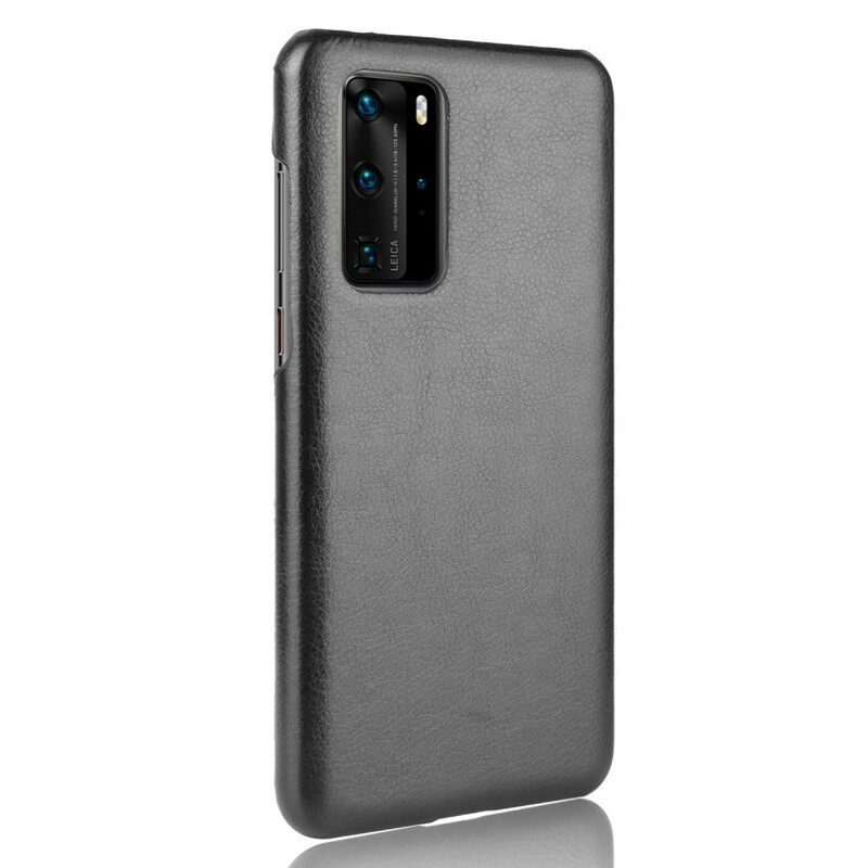 Coque Huawei P40 Pro Effet Cuir Litchi Performance