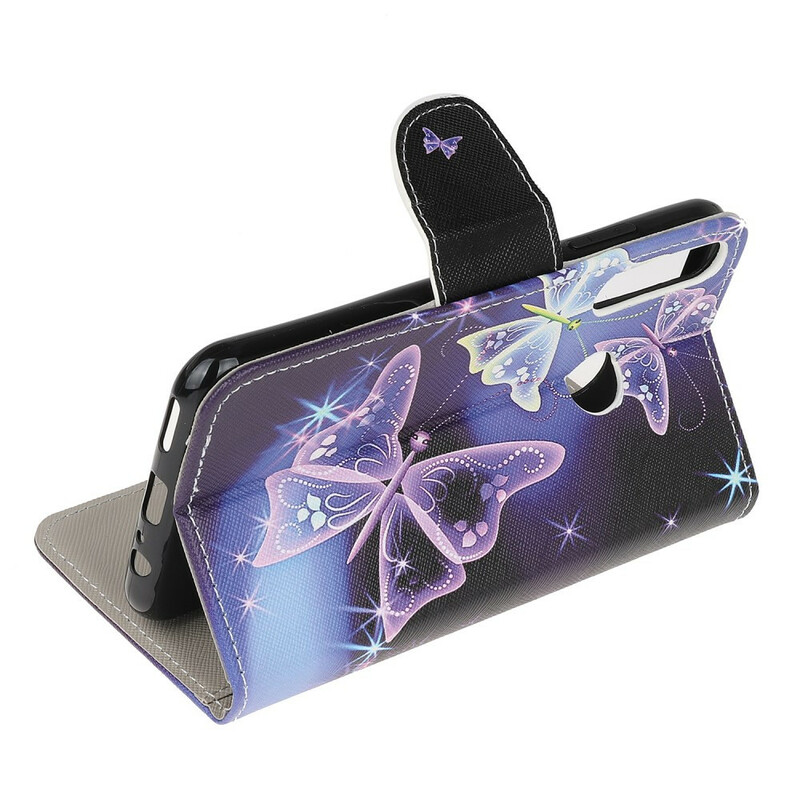 Housse Huawei P40 Lite E Papillons et Fleurs Housse Huawei P40 Lite E Papillons et Fleurs