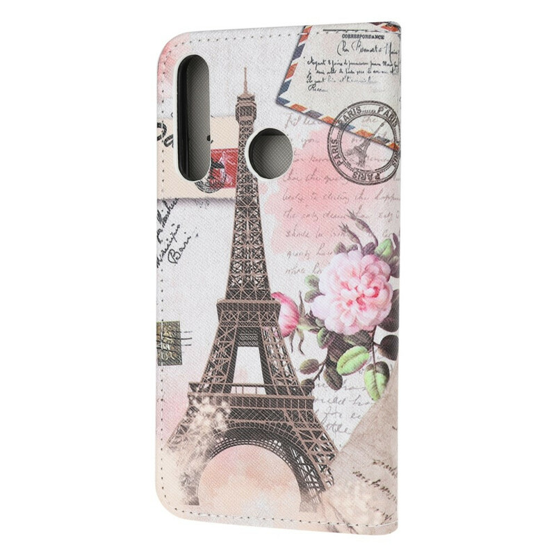Housse Huawei P40 Lite E Tour Eiffel Rétro Housse Huawei P40 Lite E Tour Eiffel Rétro