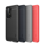 Coque Huawei P40 Pro Fibre Carbone Brossée MOFI Coque Huawei P40 Pro Fibre Carbone Brossée MOFI