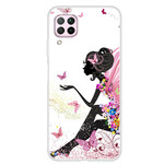 Coque Huawei P40 Lite Butterfly Lady Coque Huawei P40 Lite Butterfly Lady