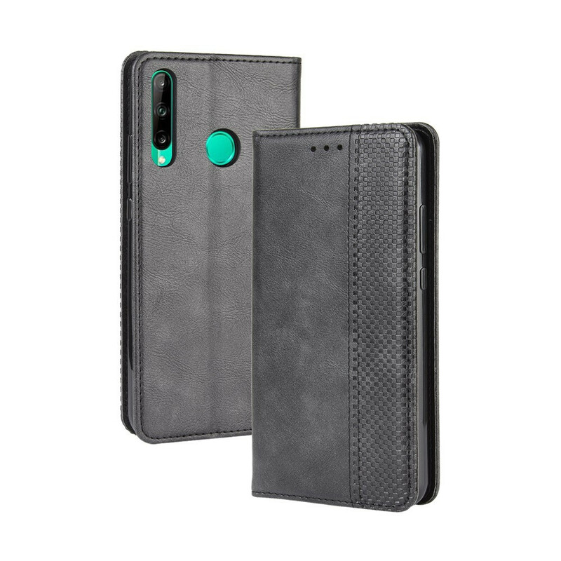 Flip Cover Huawei P40 Lite E Effet Cuir Vintage Stylisé Flip Cover Huawei P40 Lite E Effet Cuir Vintage Stylisé