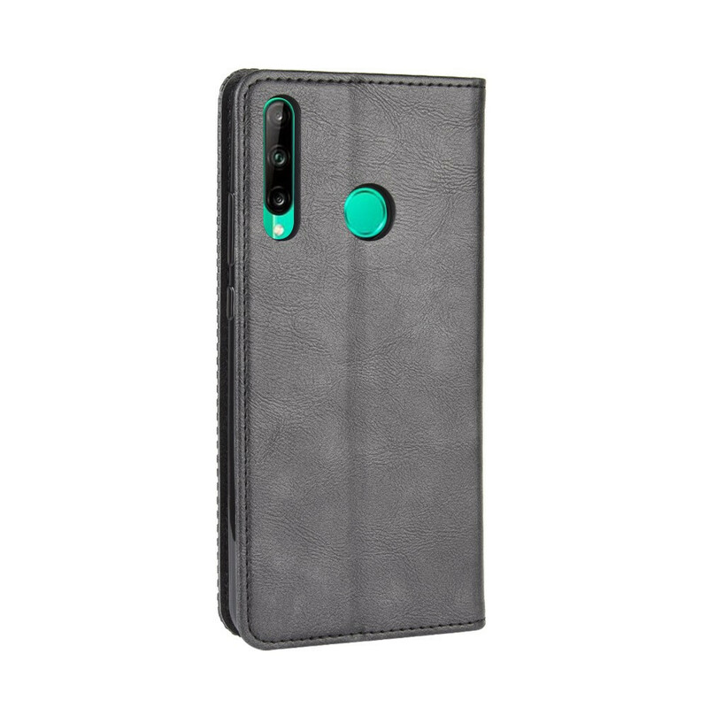 Flip Cover Huawei P40 Lite E Effet Cuir Vintage Stylisé Flip Cover Huawei P40 Lite E Effet Cuir Vintage Stylisé