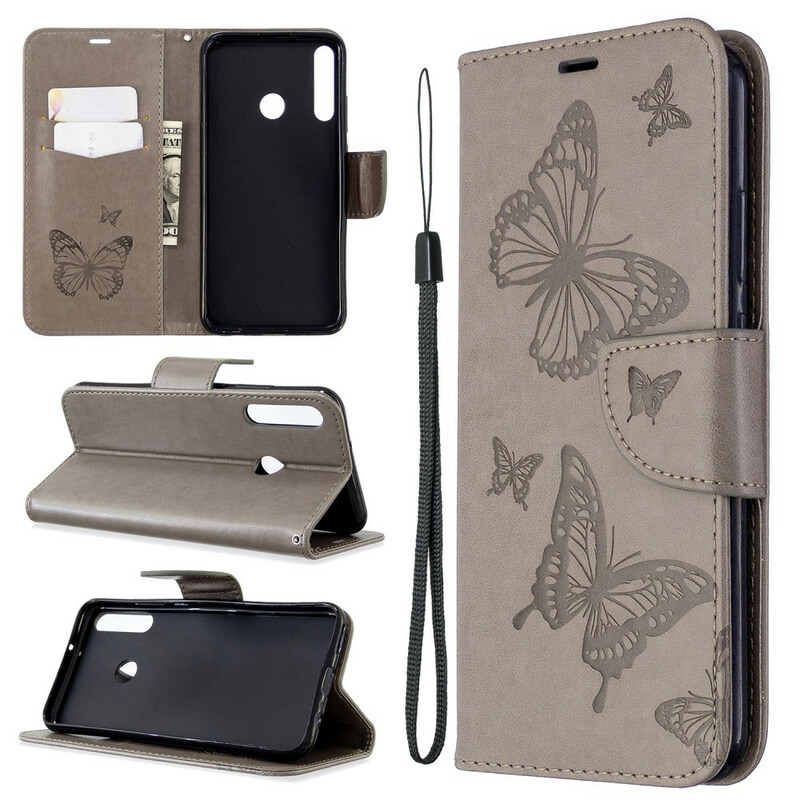 Housse Huawei P40 Lite E Papillons et Rabat Oblique Housse Huawei P40 Lite E Papillons et Rabat Oblique