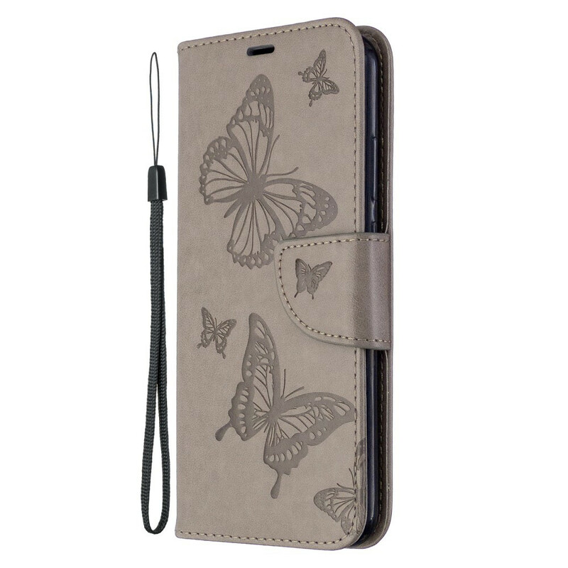 Housse Huawei P40 Lite E Papillons et Rabat Oblique Housse Huawei P40 Lite E Papillons et Rabat Oblique