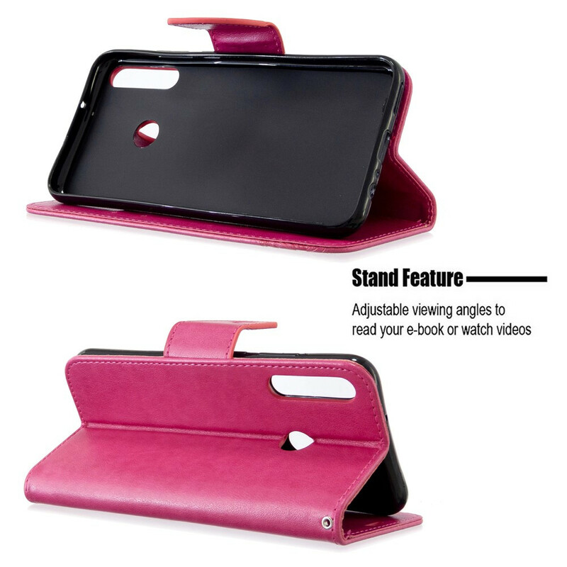 Housse Huawei P40 Lite E Papillons et Rabat Oblique