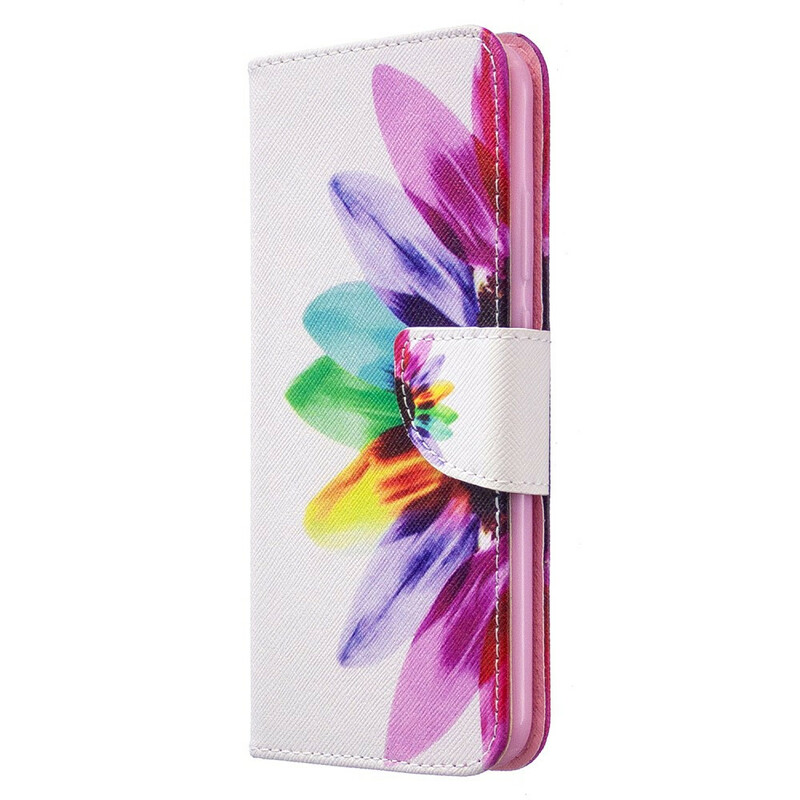 Housse Huawei P40 Lite E Fleur Aquarelle