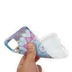 Coque Huawei P40 Lite Hibou Mandala Fluorescente Coque Huawei P40 Lite Hibou Mandala Fluorescente