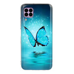 Coque Huawei P40 Lite Papillon Bleu Fluorescente Coque Huawei P40 Lite Papillon Bleu Fluorescente