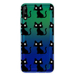 Coque Huawei P40 Lite E Multiples Chats Noirs