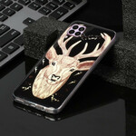Coque Huawei P40 Lite Cerf Majestueux Fluorescente Coque Huawei P40 Lite Cerf Majestueux Fluorescente