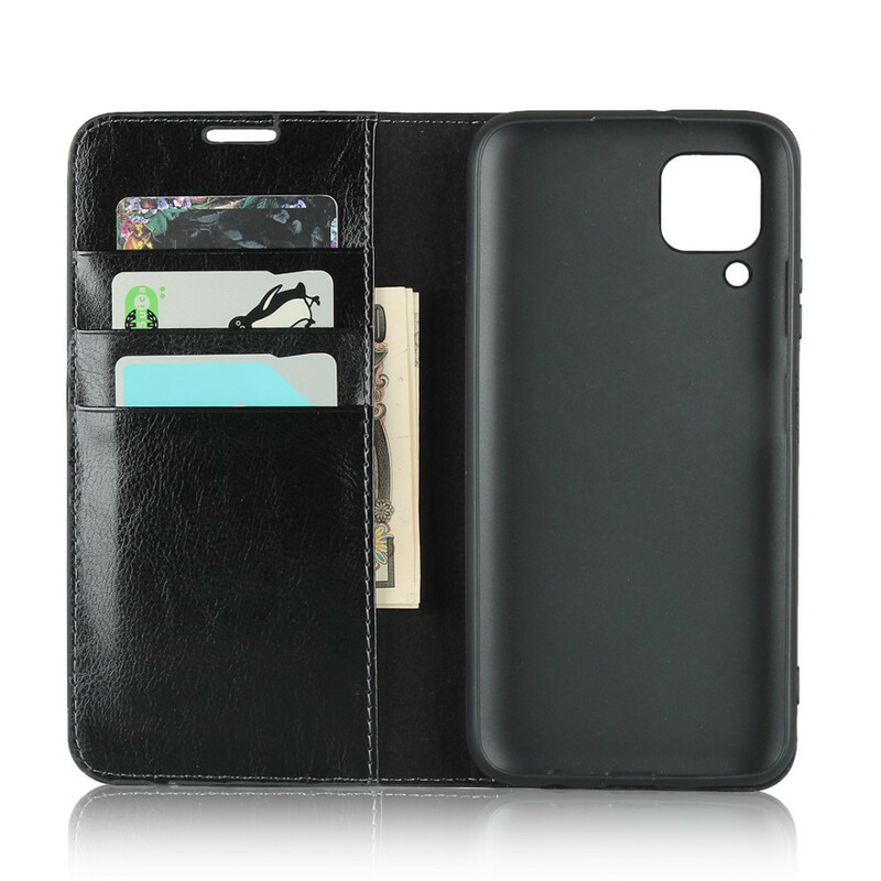 Flip Cover Huawei P40 Lite Cuir Véritable Flip Cover Huawei P40 Lite Cuir Véritable