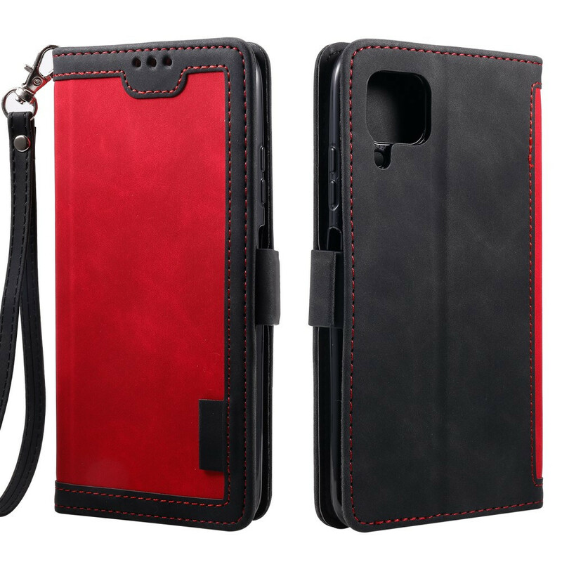 Housse Huawei P40 Lite Simili Cuir Bicolore Contours Renforcés Housse Huawei P40 Lite Simili Cuir Bicolore Contours Renforcés