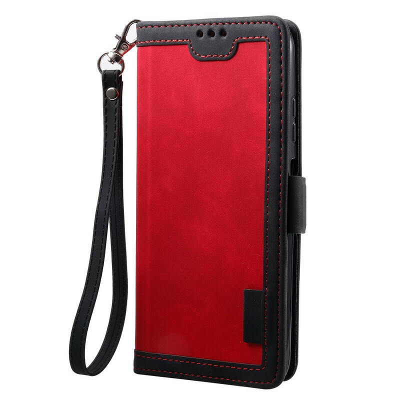 Housse Huawei P40 Lite Simili Cuir Bicolore Contours Renforcés Housse Huawei P40 Lite Simili Cuir Bicolore Contours Renforcés