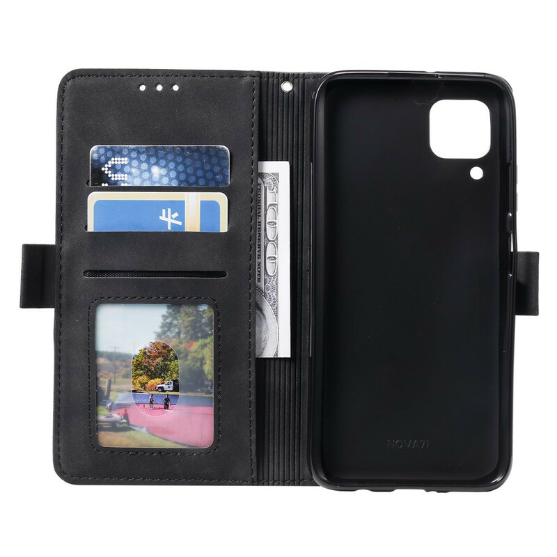 Housse Huawei P40 Lite Simili Cuir Bicolore Contours Renforcés Housse Huawei P40 Lite Simili Cuir Bicolore Contours Renforcés