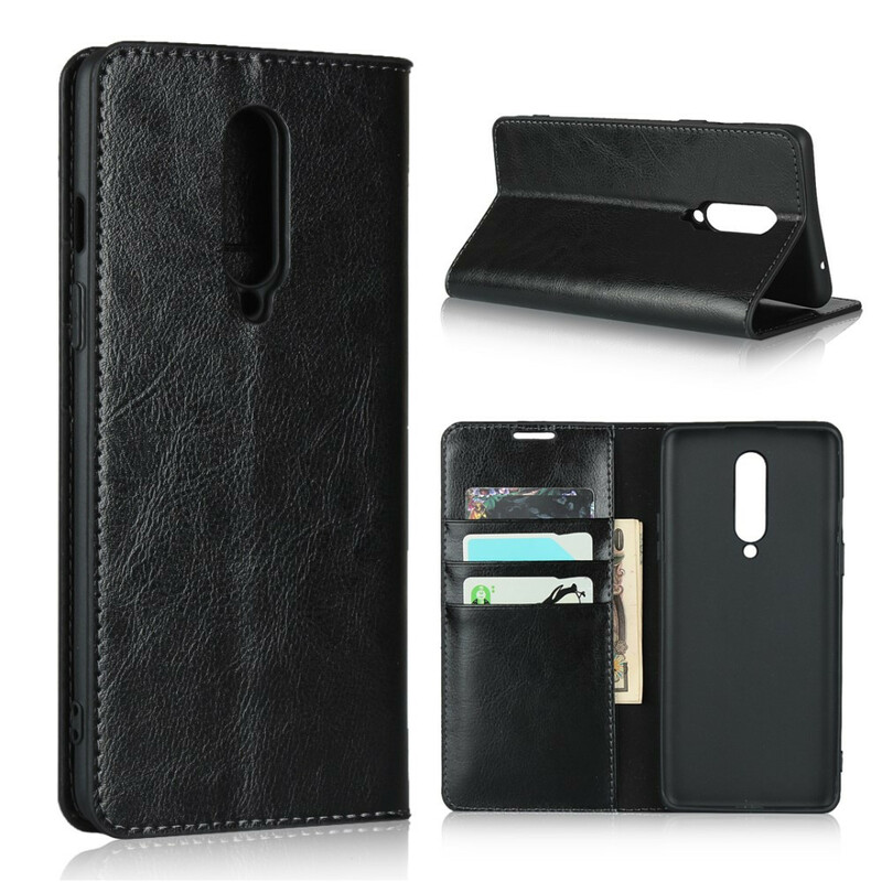 Flip Cover OnePlus 8 Cuir Véritable Flip Cover OnePlus 8 Cuir Véritable