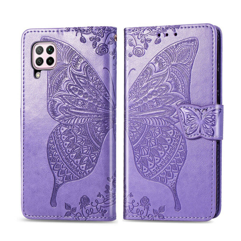 Housse Huawei P40 Lite Demi Papillons Housse Huawei P40 Lite Demi Papillons