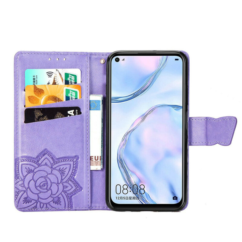 Housse Huawei P40 Lite Demi Papillons Housse Huawei P40 Lite Demi Papillons