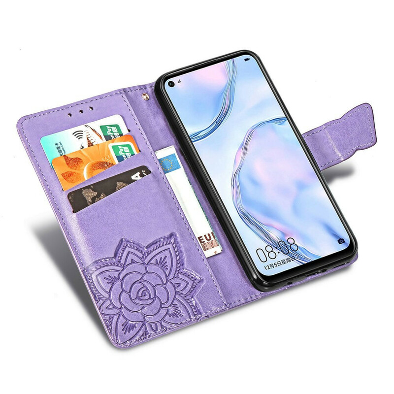 Housse Huawei P40 Lite Demi Papillons Housse Huawei P40 Lite Demi Papillons