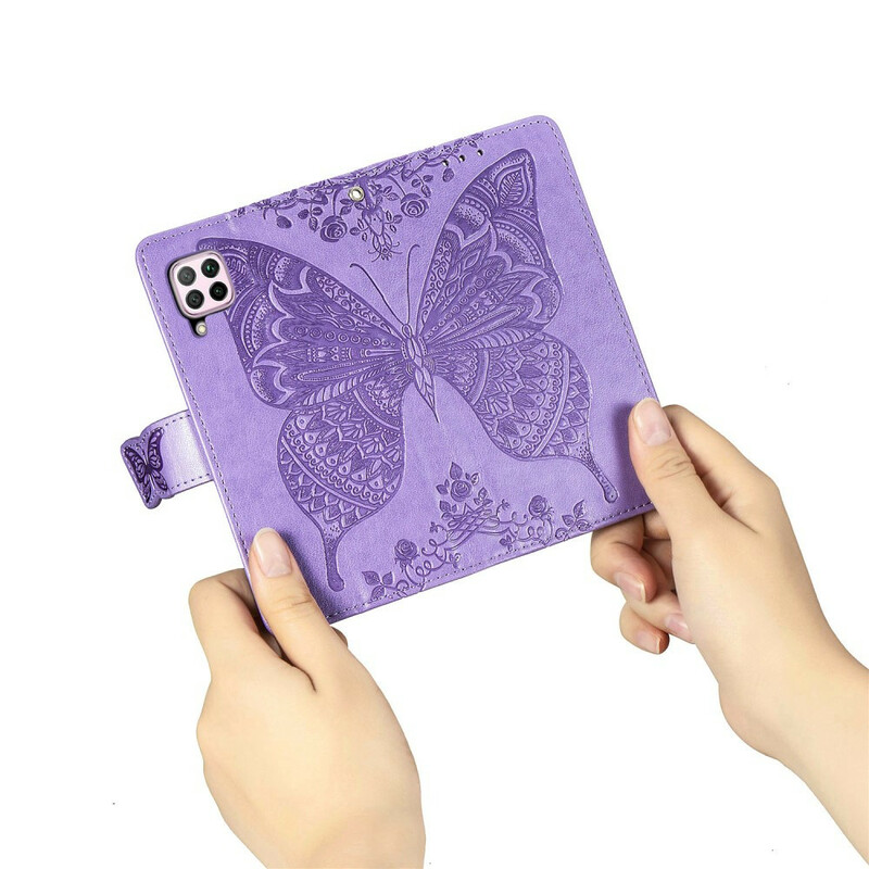 Housse Huawei P40 Lite Demi Papillons Housse Huawei P40 Lite Demi Papillons