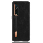 Coque Oppo Find X2 Pro Effet Cuir Couture