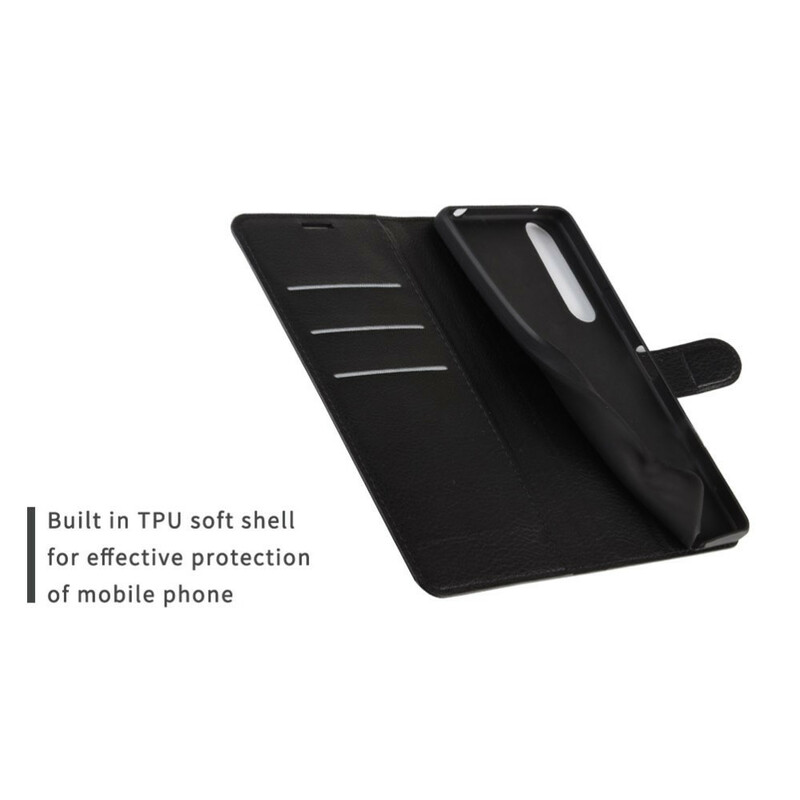 Housse Sony Xperia 1 II Simil Cuir Litchi Housse Sony Xperia 1 II Simil Cuir Litchi