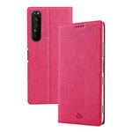 Flip Cover Sony Xperia 1 II Texturée VILI DMX Flip Cover Sony Xperia 1 II Texturée VILI DMX