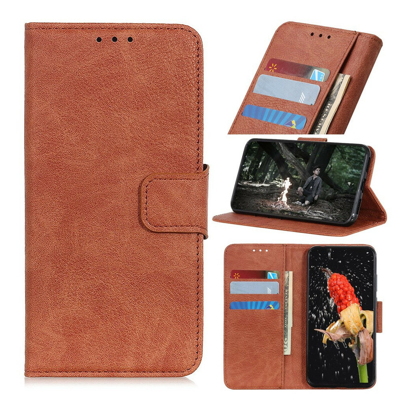 Housse Sony Xperia 10 II Simili Cuir Litchi Business Housse Sony Xperia 10 II Simili Cuir Litchi Business