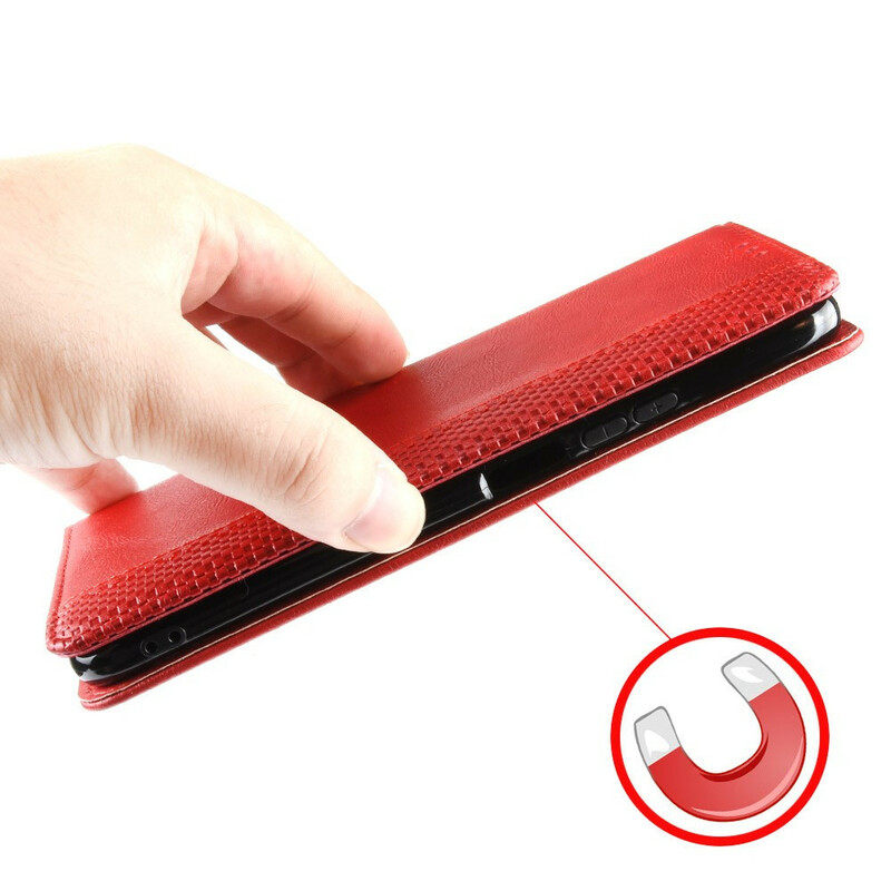 Flip Cover Sony Xperia 10 II Effet Cuir Vintage Stylisé Flip Cover Sony Xperia 10 II Effet Cuir Vintage Stylisé