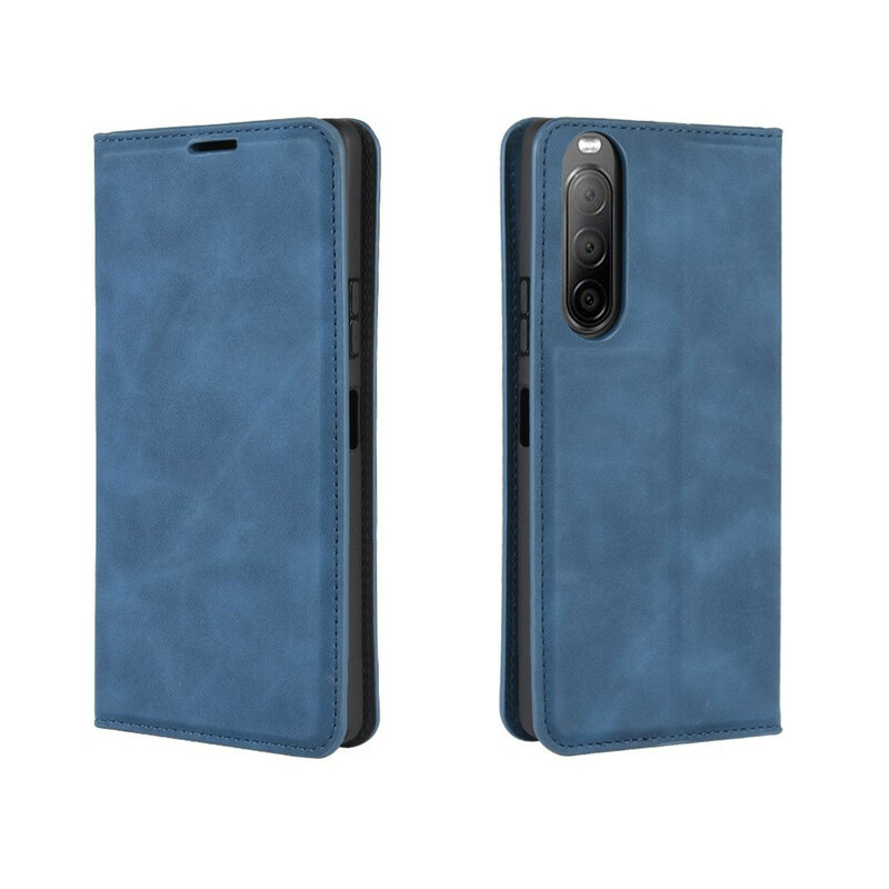 Flip Cover Sony Xperia 10 II Effet Cuir Douceur