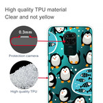 Coque Xiaomi Redmi Note 9 Pingouins et Poissons