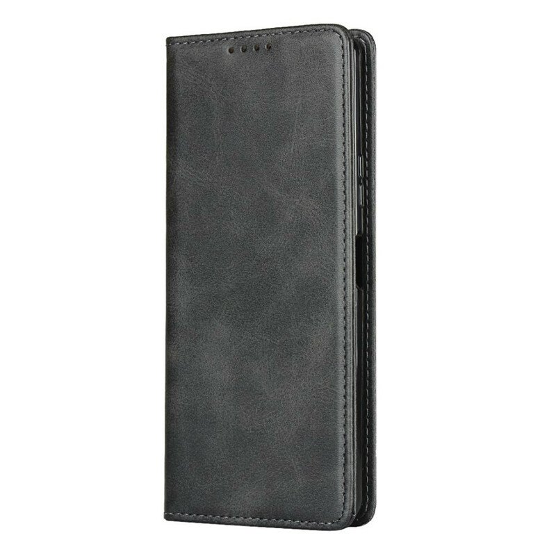 Flip Cover Sony Xperia 10 II Cuir Fendu Élégance Flip Cover Sony Xperia 10 II Cuir Fendu Élégance